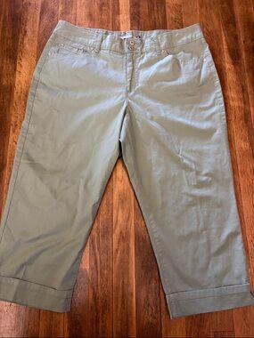 Bandolino Women’s Sage Green Crop Chinos